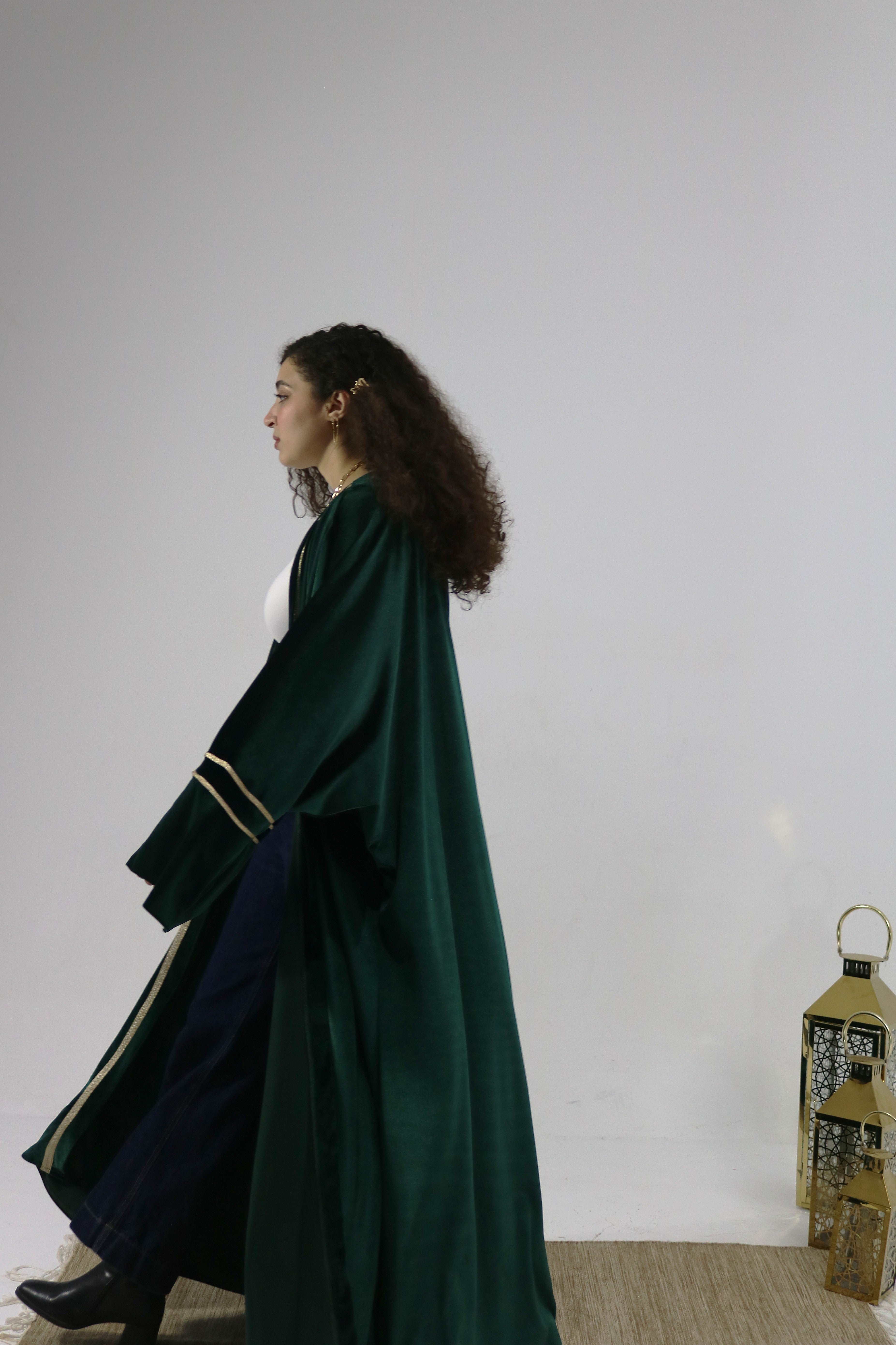 The Emerald Green Velvet Kaftan