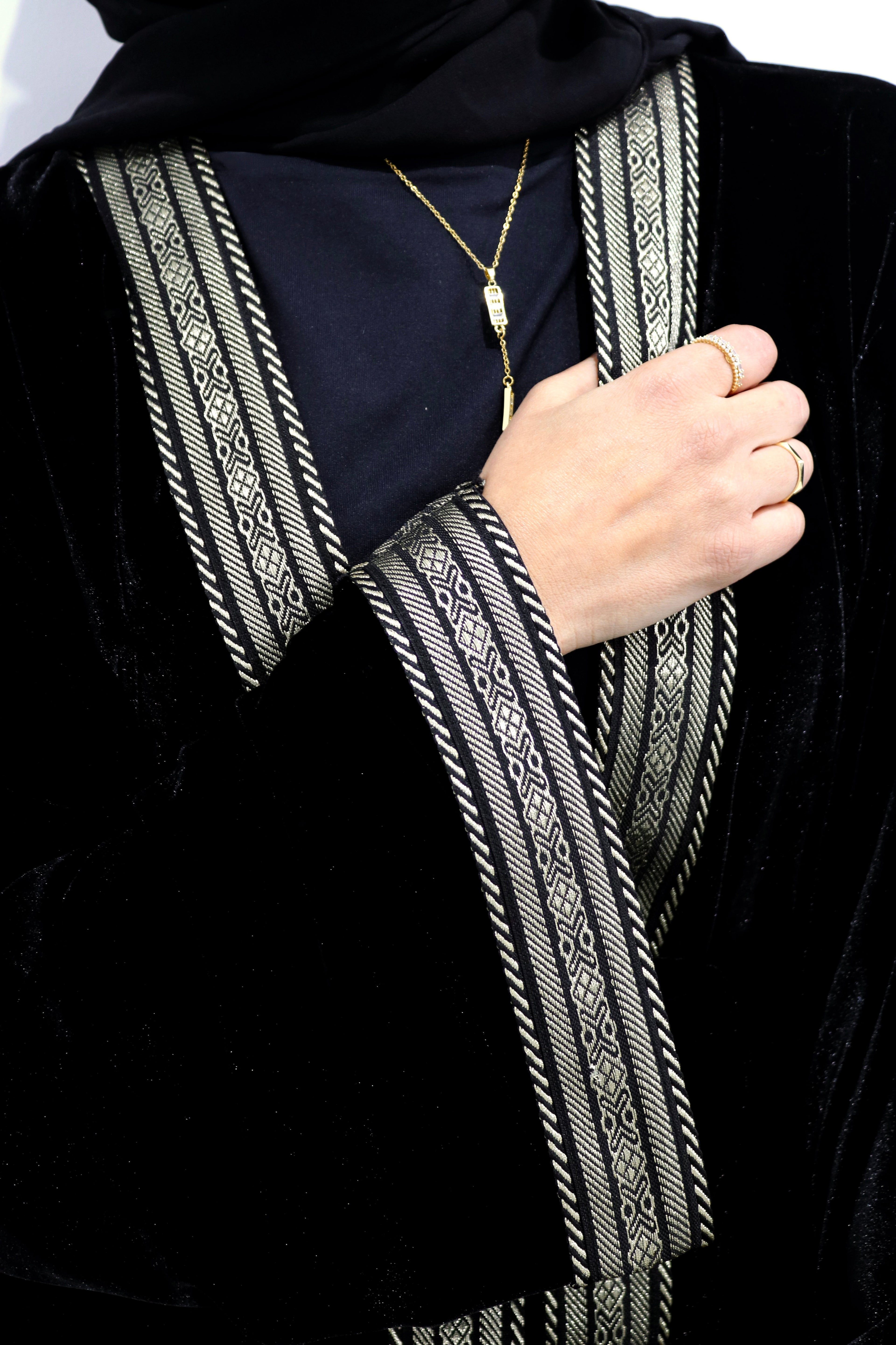 The Noir Velvet Kimono Set